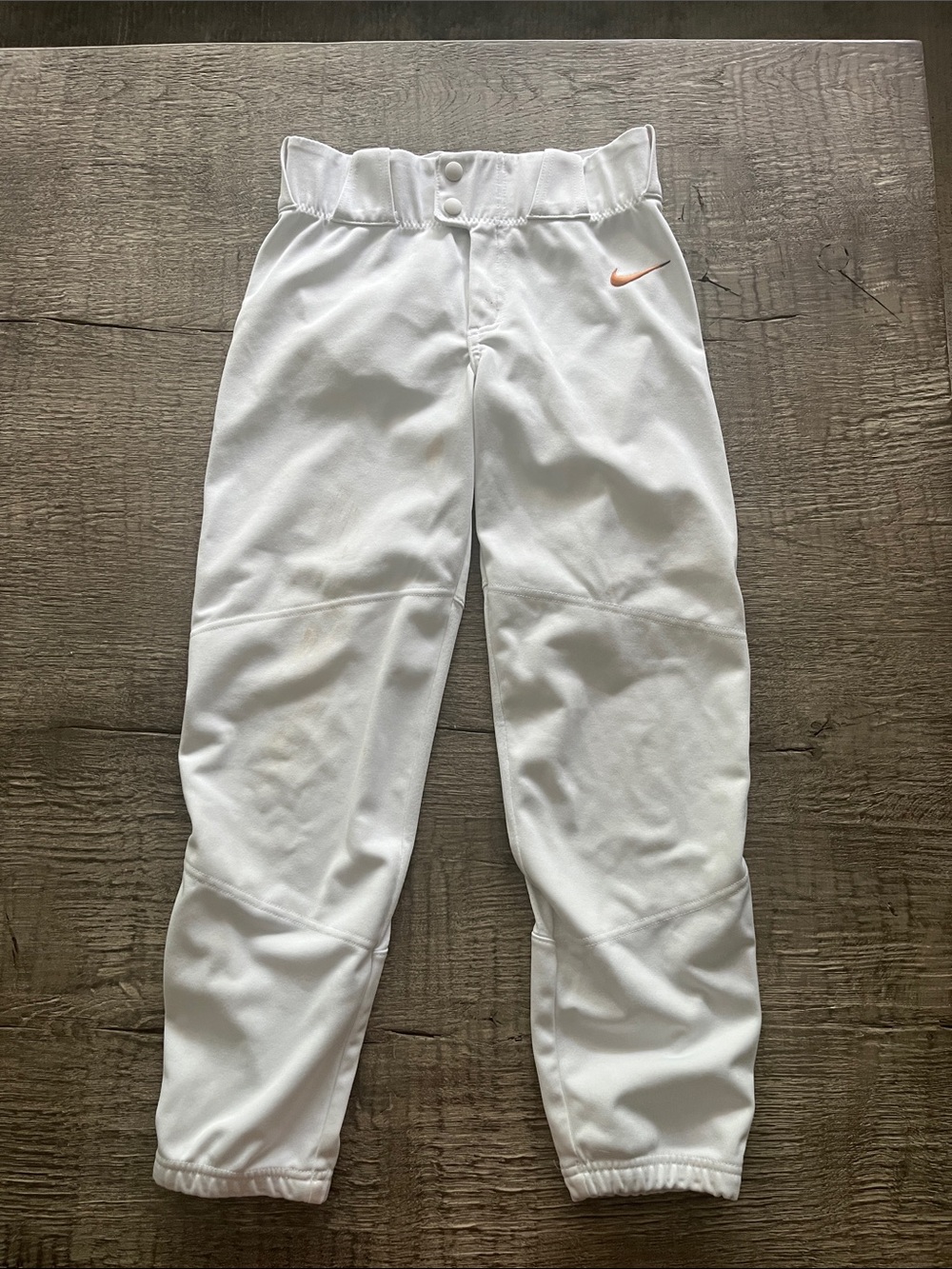 Nike White Kids Baseball Pants